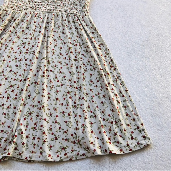 Forever 21, Off the Shoulder Floral Mini Dress with Rouched Top - Picture 13 of 15